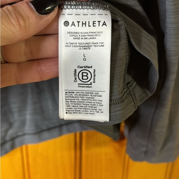 Athleta Women's Gray Long Sleeve Top - Picture 5 of 6